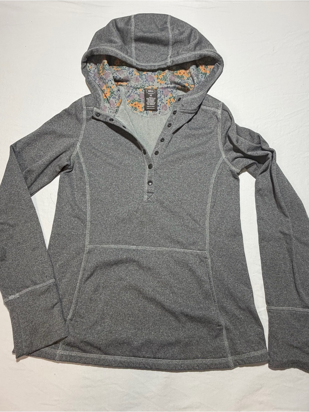 REI Hooded Thermal 1/4 snap